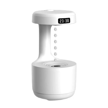 Anti-Gravity Humidifier Desktop Mute 800ml Capacity USB Charging Water Droplet Humidifier With LED Display For Bedroom Office